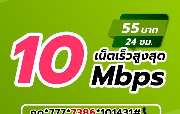 เน็ตวันทูคอล 55 บาท 1 วัน